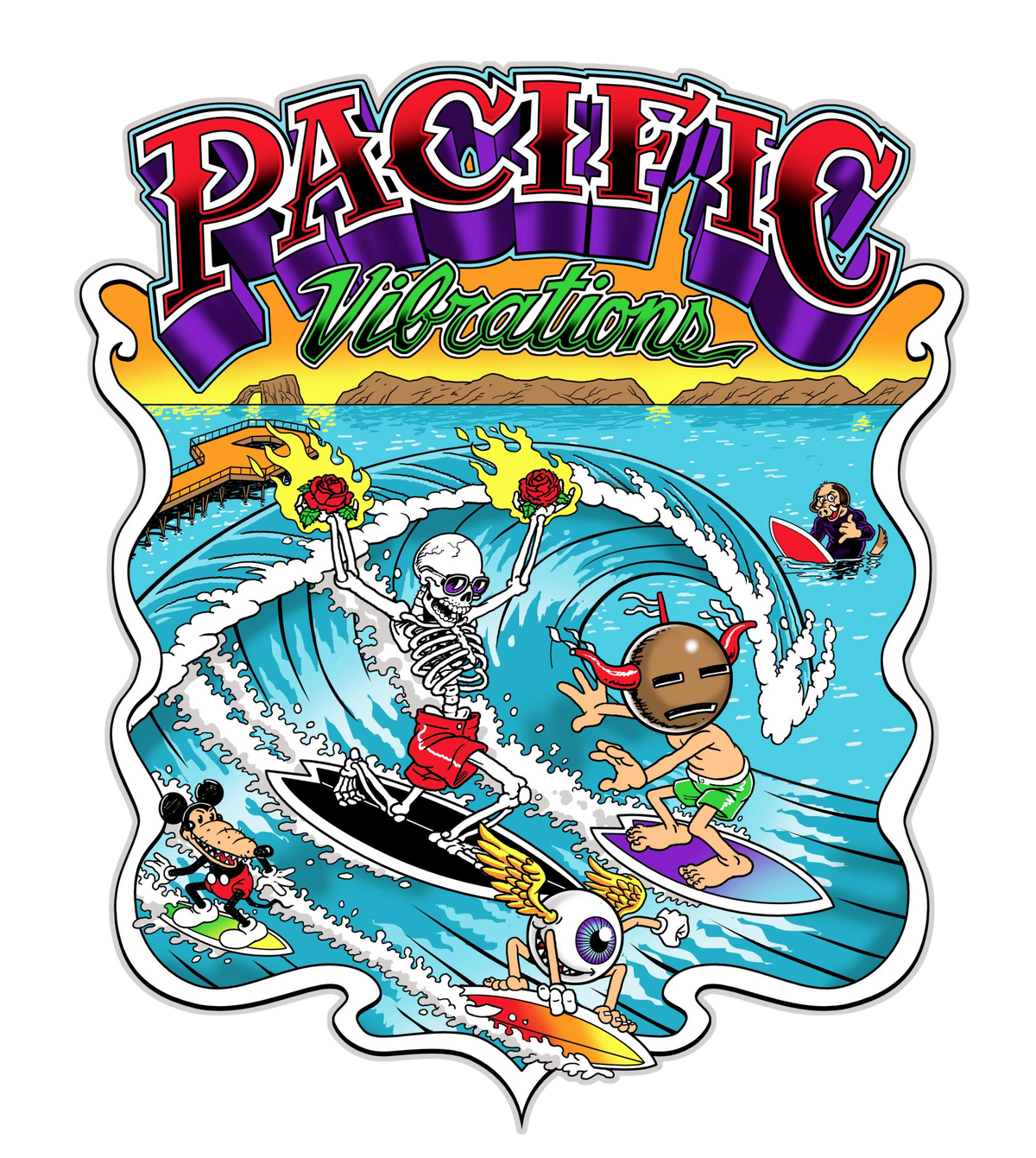 サーフィン・ボディボード PACIFIC VIBRATIONS Half Moons Pacific サーフィン・ボディボード PACIFIC VIBRATIONS Half Moons Pacific