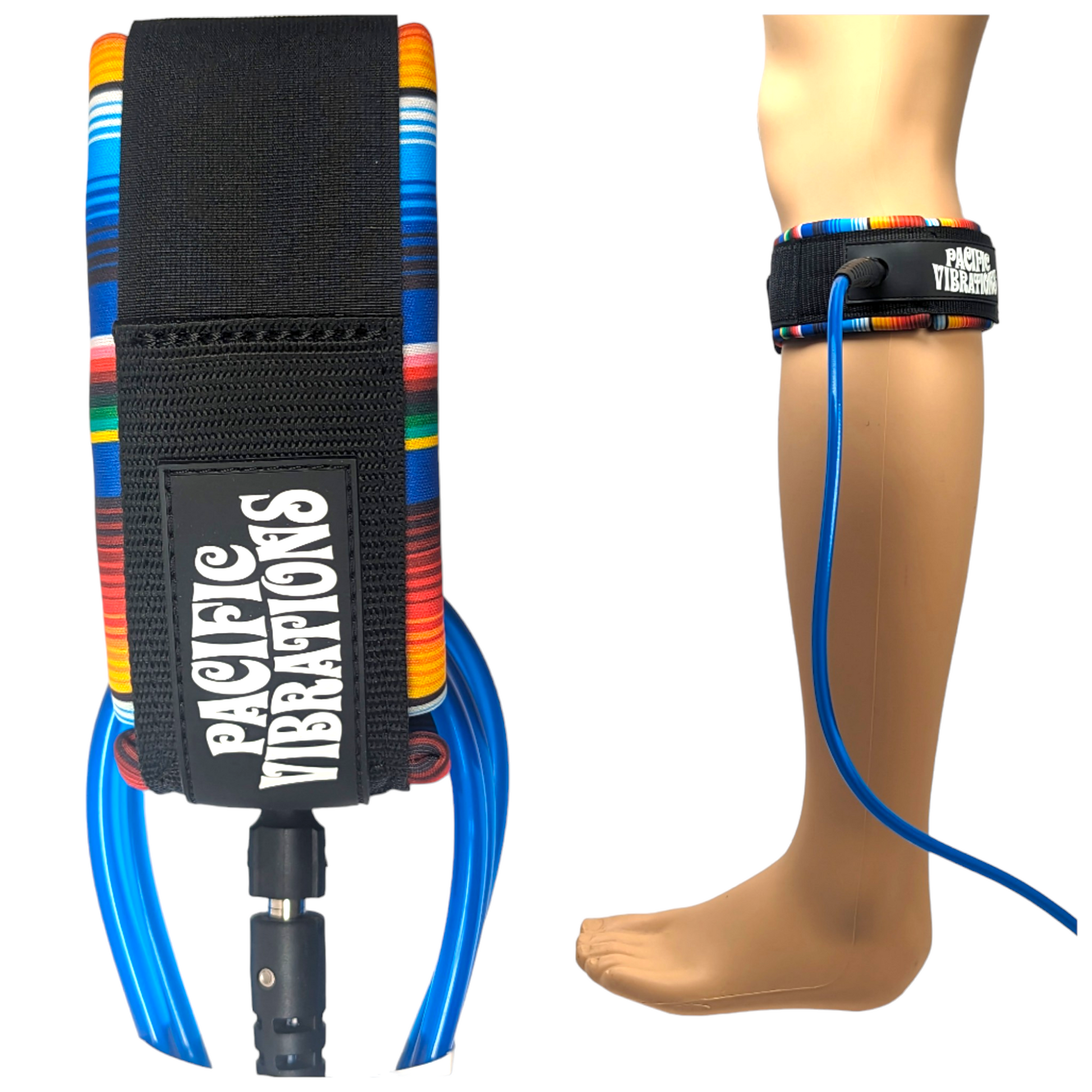 Knee/calf Leash Blue cord  image 0